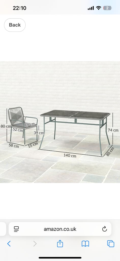 Brand new outdoor dining set