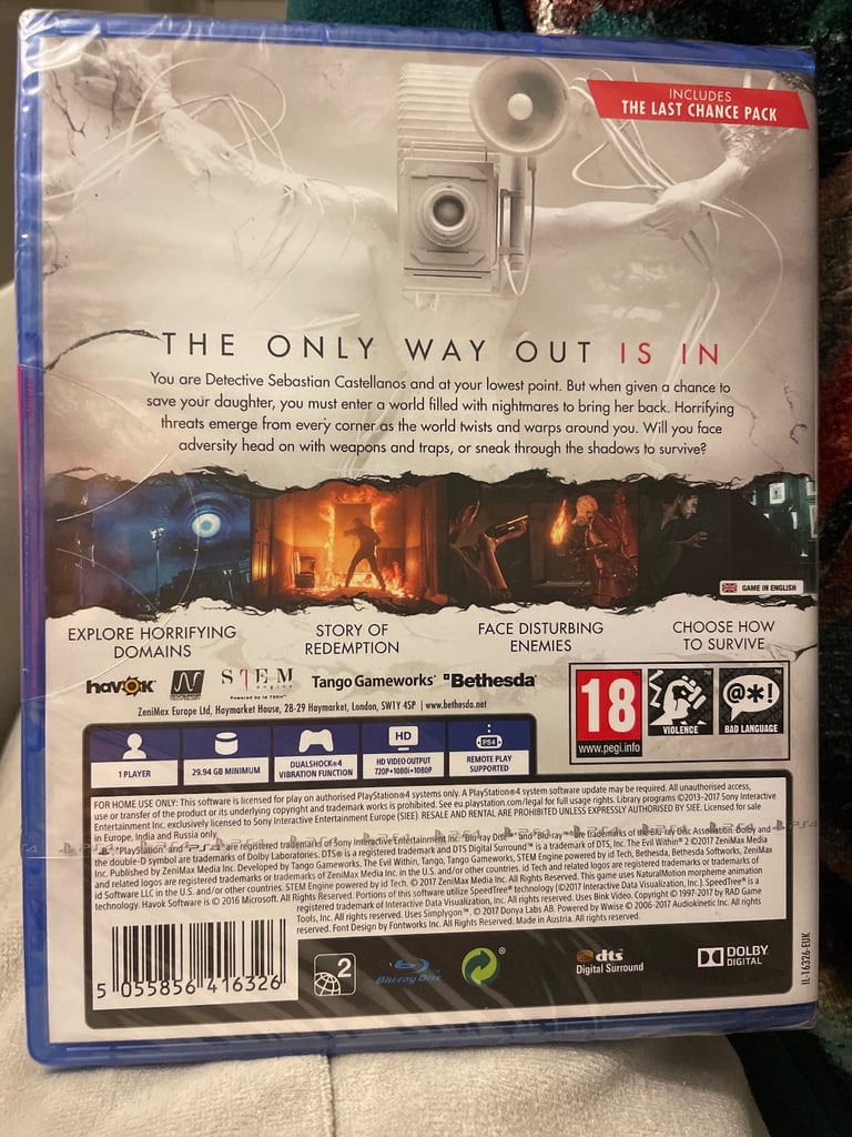 PS4 game( THE EVIL WITHIN 2 )
