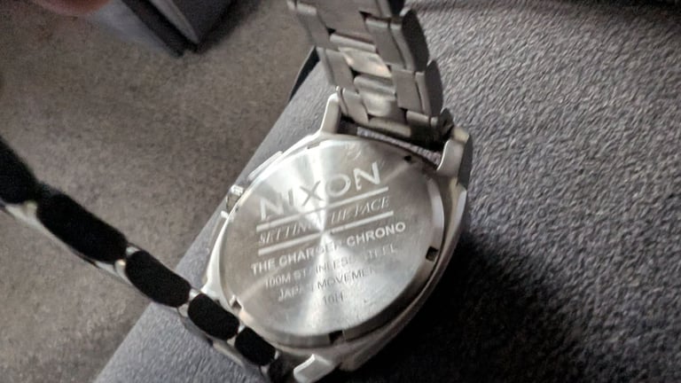 image for Nixon Men's Chronograph Watch Model - Charger silver stainless A1071000 . 