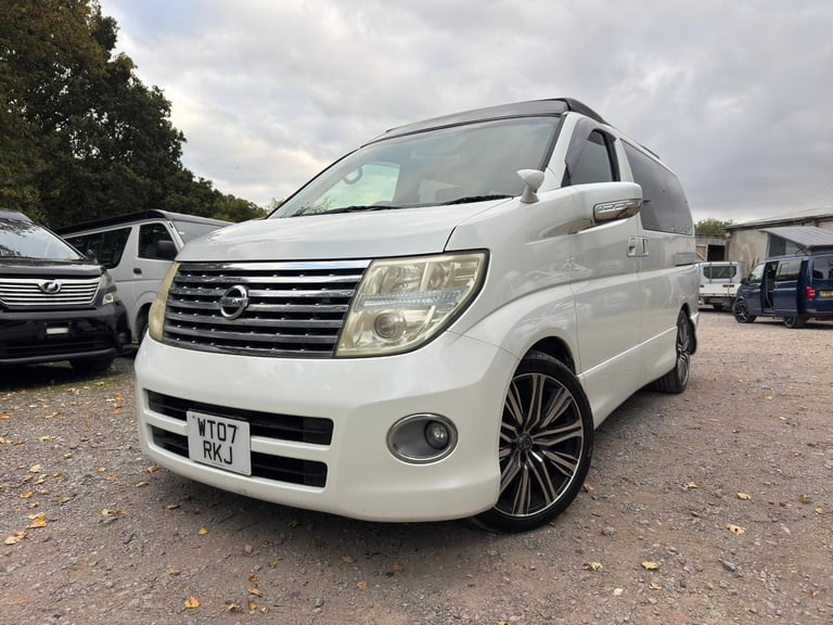 2007 Nissan Elgrand POP TOP 4 Berth Full Camper Conversion