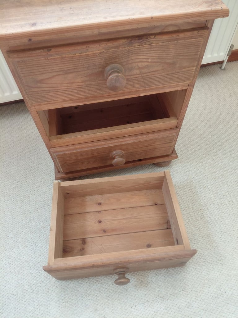 Bedside Cabinet Solid Pine