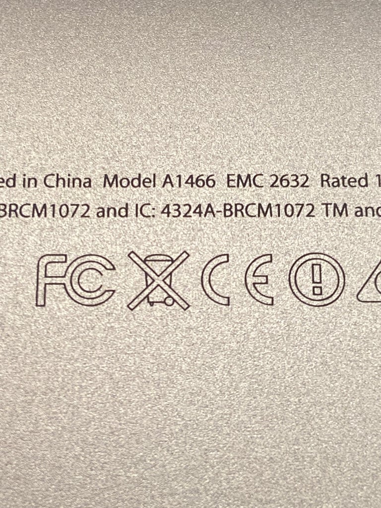 MacBook Air Model A1466 13” - needs MacOs reinstalling