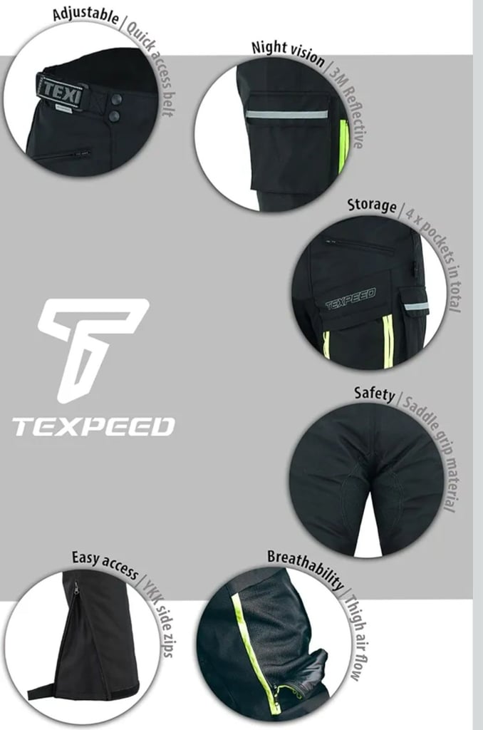 Texpeed Mens Motorcycle Trousers XXL