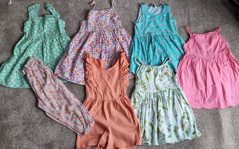 girls clothes 2-3 3-4years  Summer Dress Dresses Clothes Clothing Bundle 7 Items