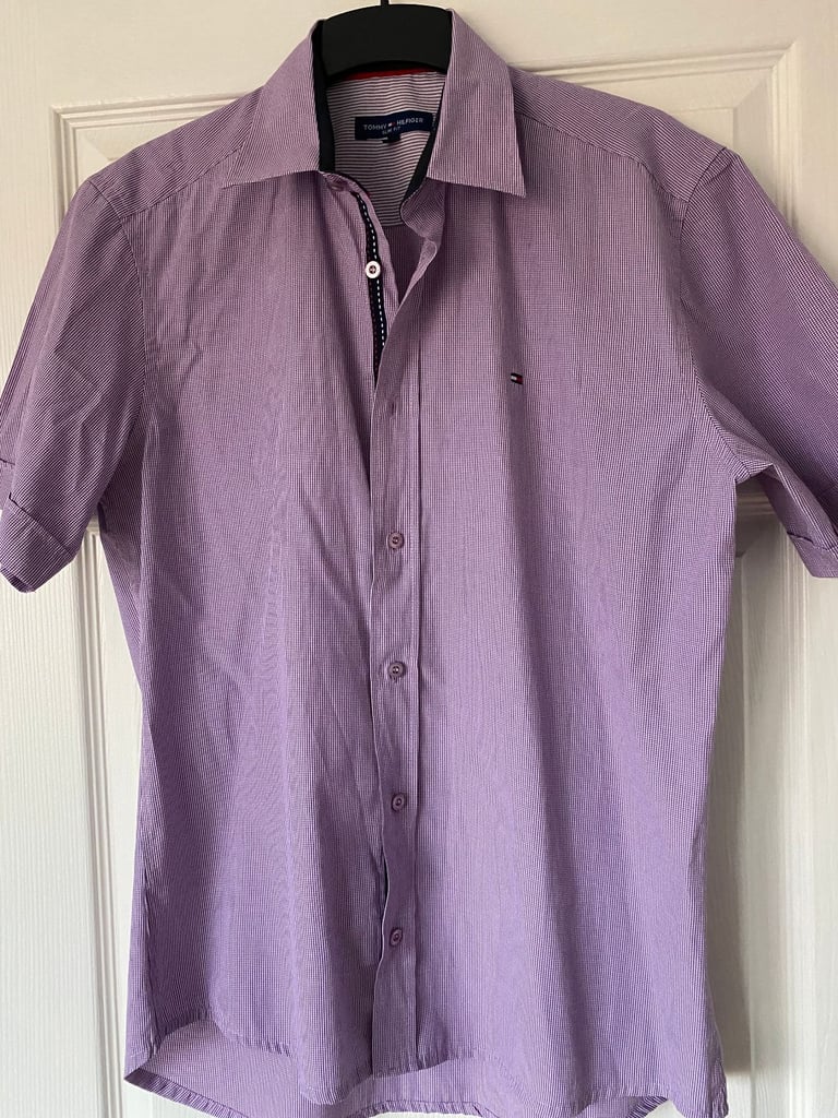 image for Men's Large Tommy Hilfiger slim fit short sleeve shirt