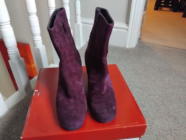 image for Ladies suede ankle boots.