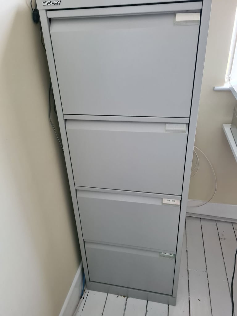 image for Bisley lockable 4 drawer filing cabinet