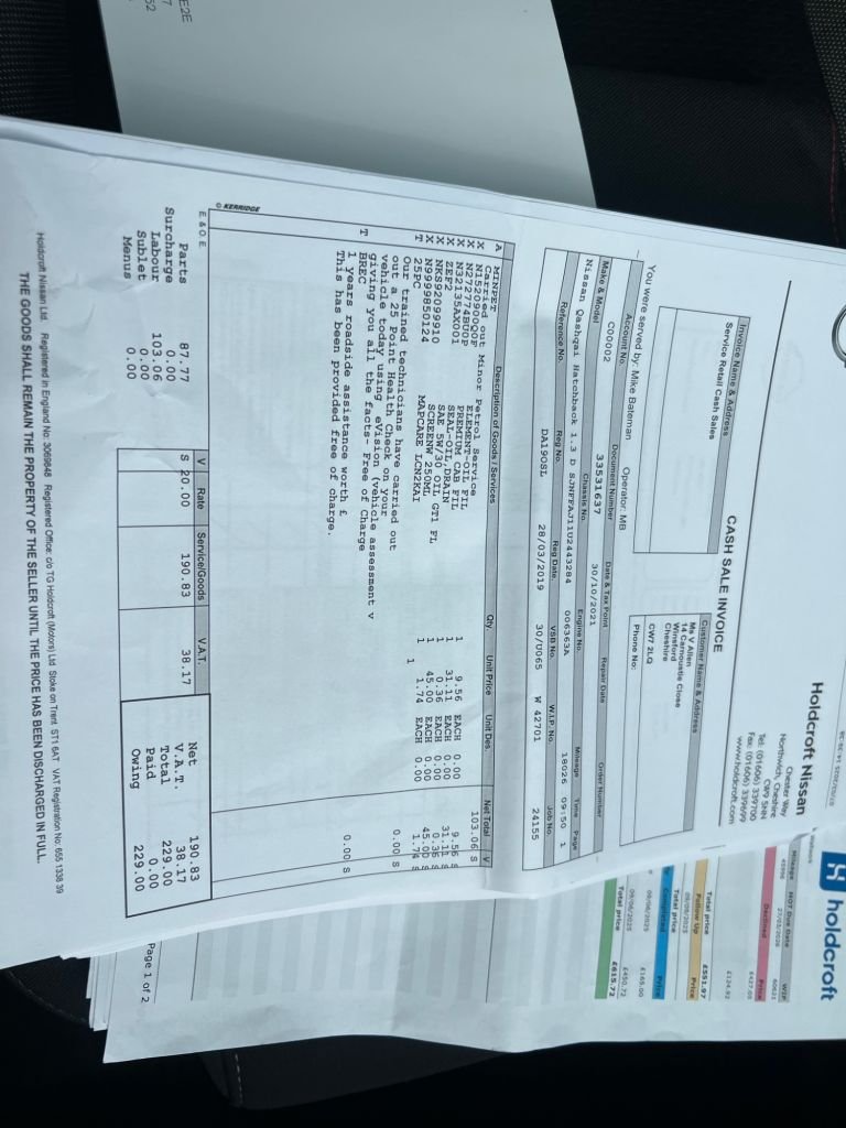 2019 Nissan Qashqai 1.3 DiG-T N-Connecta 5dr HATCHBACK PETROL Manual