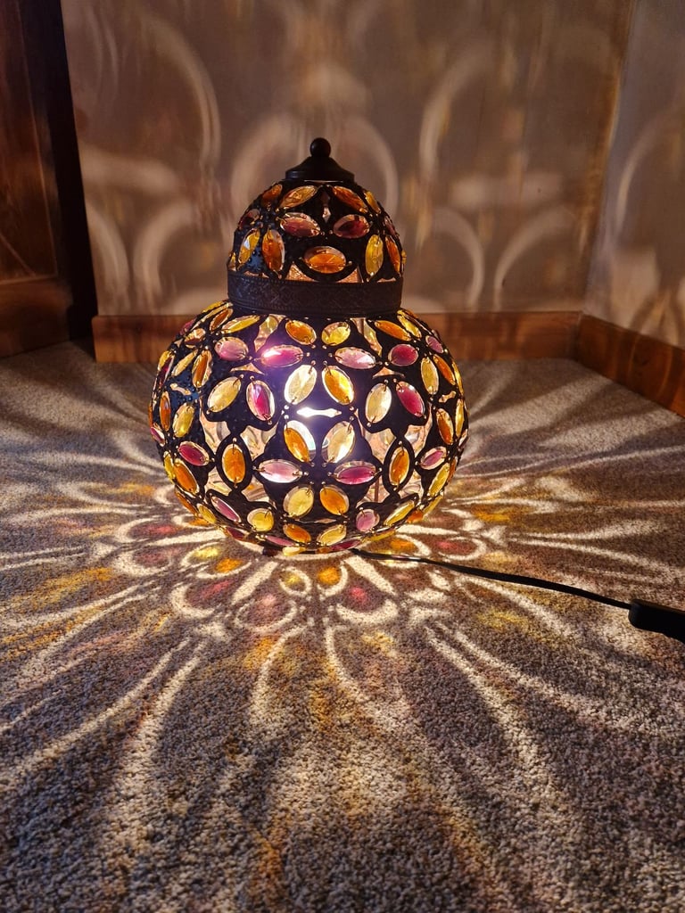 Pair of Moroccan-style lamps
