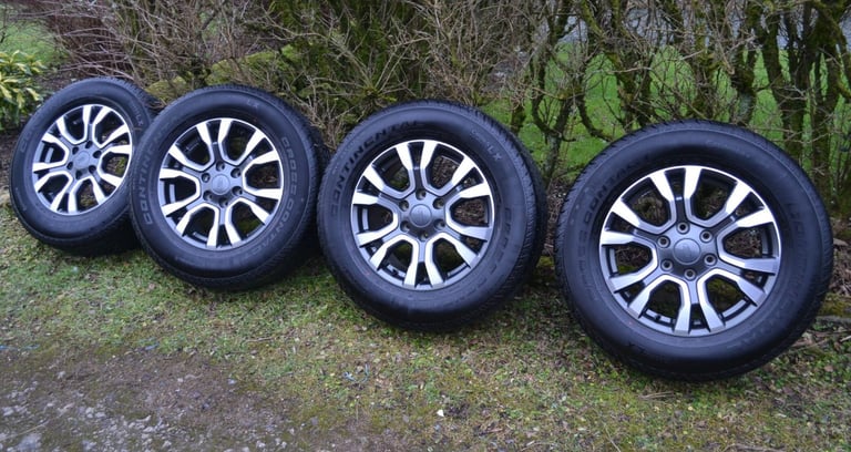 image for Ford Ranger 18 inch Diamond Machine Faced Alloy Wheels with Continental Tyres