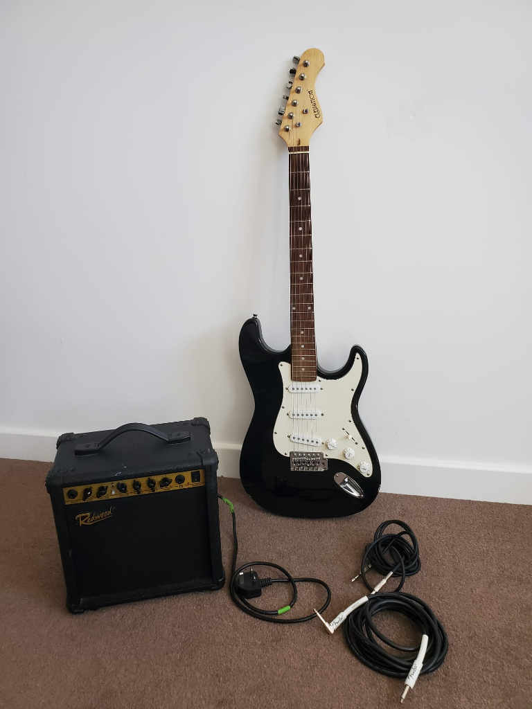 Elevation Stratocaster Electric Guitar w/ Amp