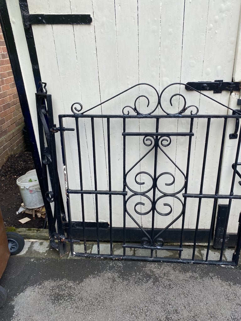 Vintage Black Metal Gates