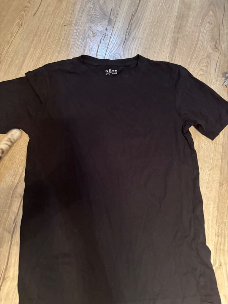 Next, black, slim fit, small, t-shirts, mens 