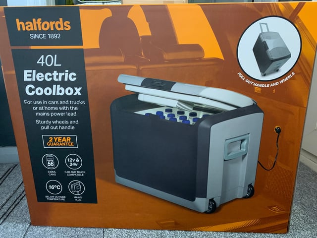 Halfords 40l Cool Box 40l Electric Cool Box Halfords 40 Litre Cool