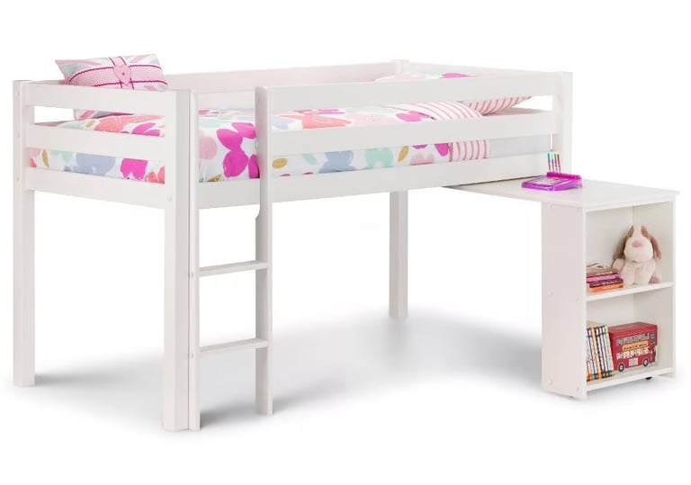 White Wooden Mid Sleeper