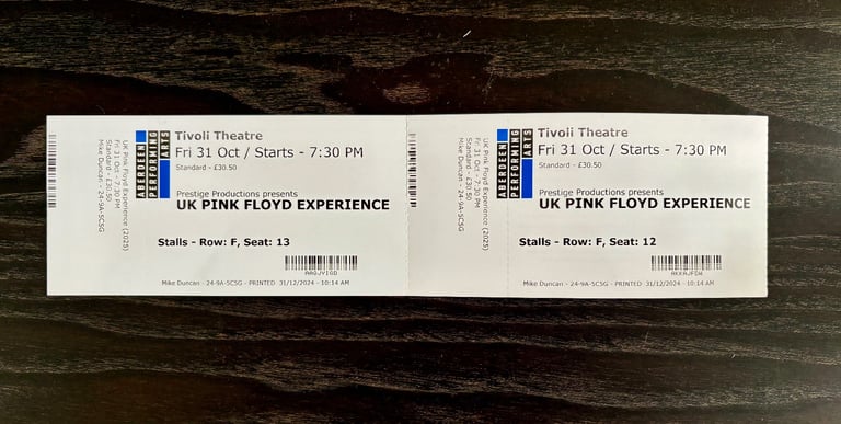 image for UK Pink Floyd Experience-2 tickets