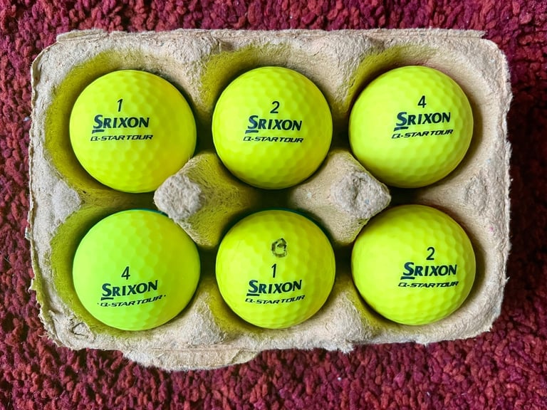 6 Srixon Q Star Tour divides  - Grade A  - Used golf balls