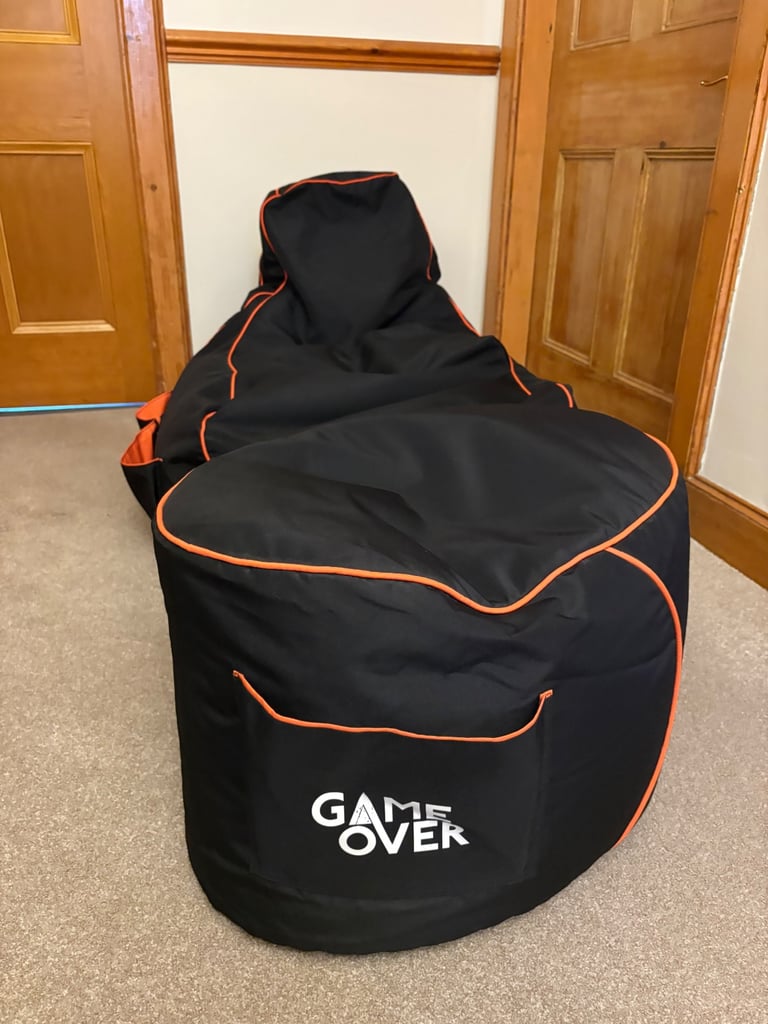 Game Over Bean Bag Chair and stool