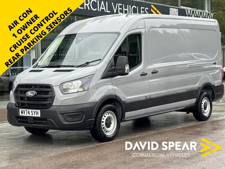 2024 Ford Transit 165ps 350 Leader FWD L3H2 3.4M Euro 6 with Air Con, Cruise Control, Rear Se Pan...