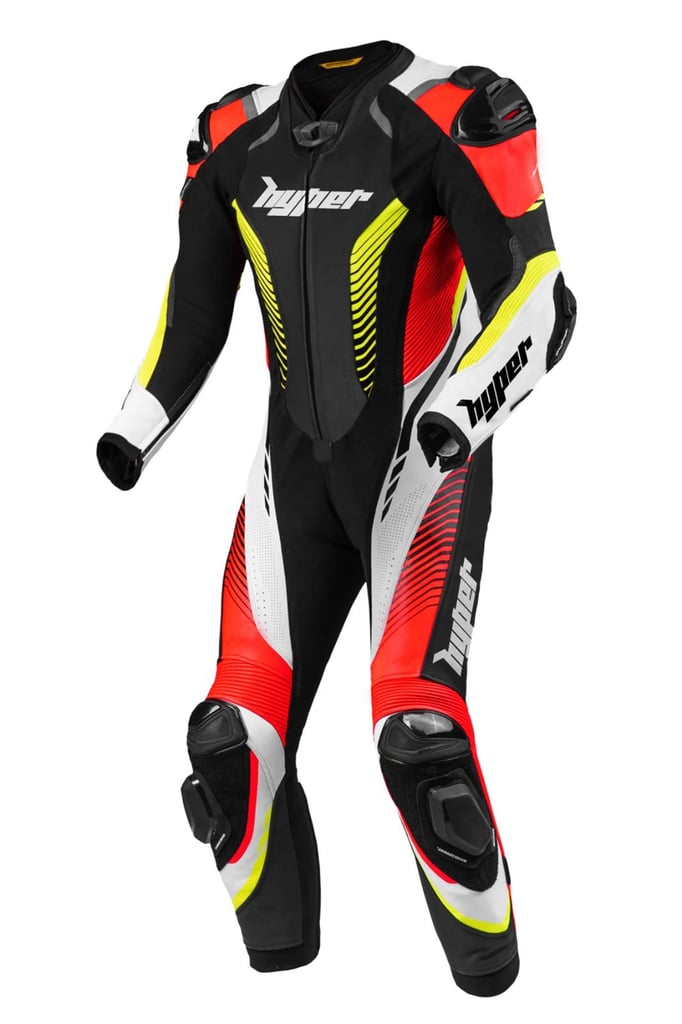Leather Race Suit Legendary 1-Piece Motorcycle Suit – Red