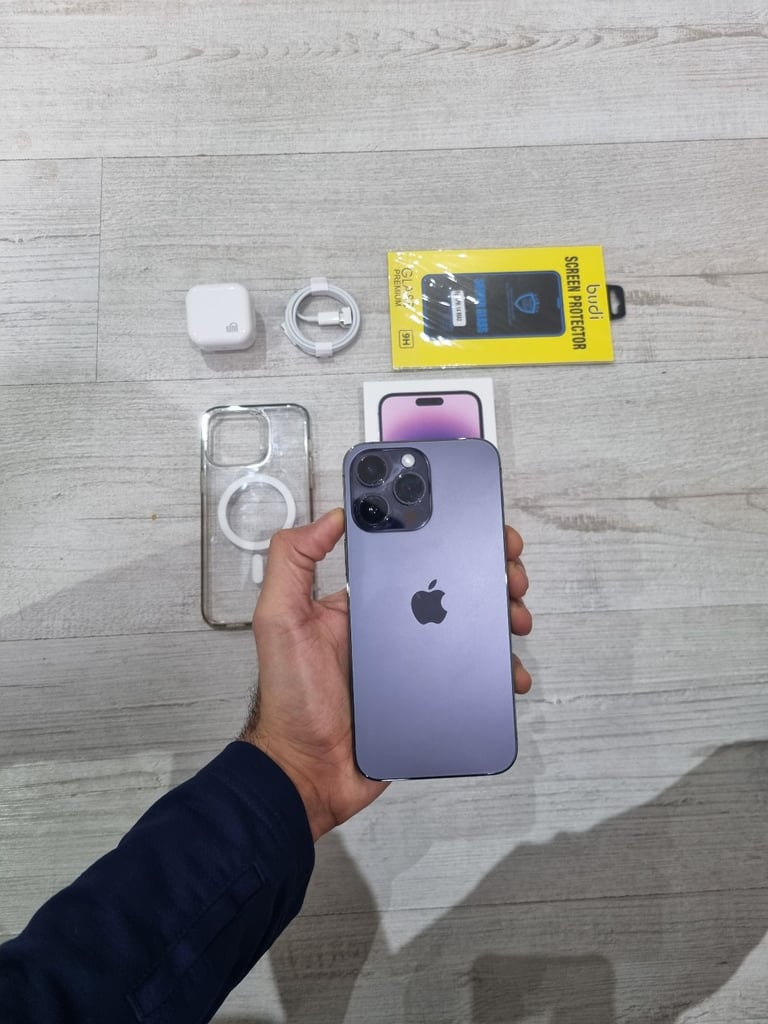 Iphone 14 Pro Max 5G Bundle Unlocked 128GB Warranty I Phone 