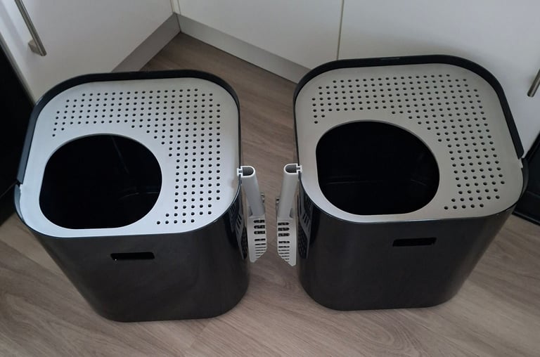 Modko Modkat Black Compact Top Entry Cat Litter Box, 2 Available