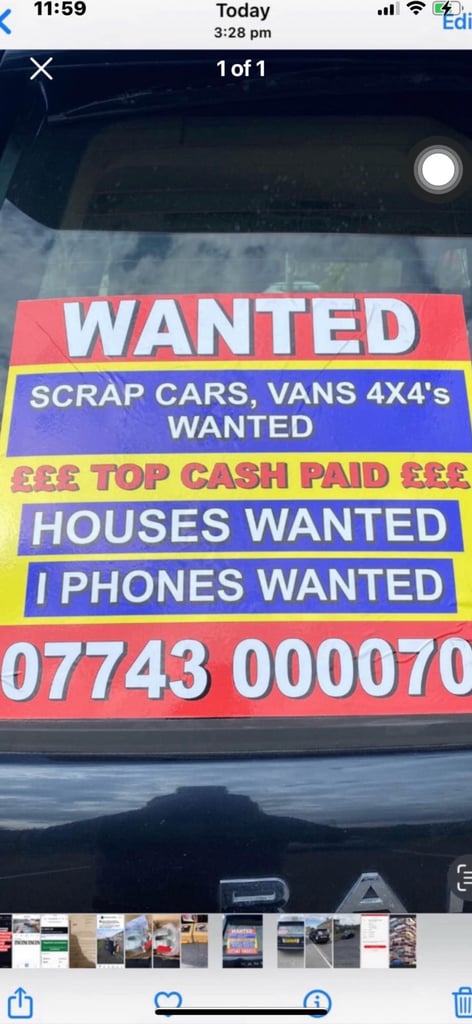 Huddersfield scrap.  Vehicle buyer always 