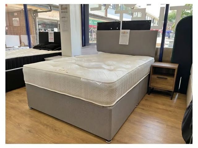  Stylish DIVAN 4FT6 Double Bed Base With Storage Drawers + Mattress -Limited Offer 20% Off **