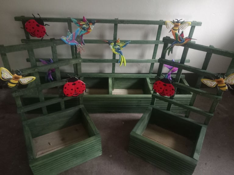 image for Scandanavian redwood decking board garden planters