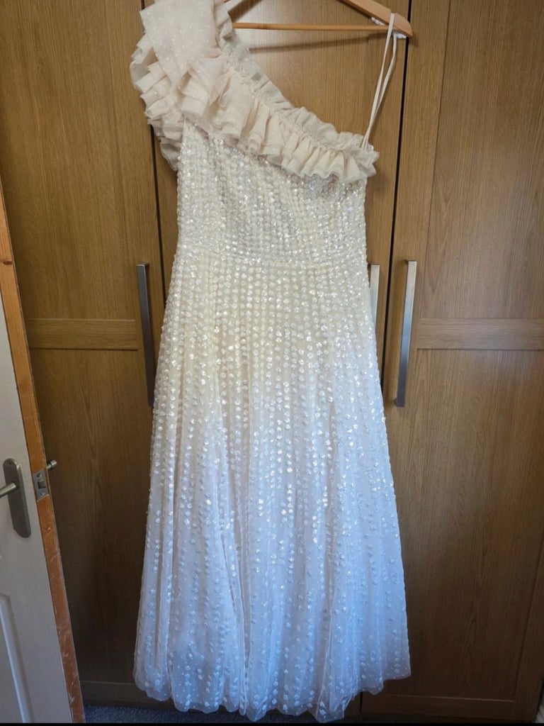 Needle & Thread One Shoulder Ankle Gown