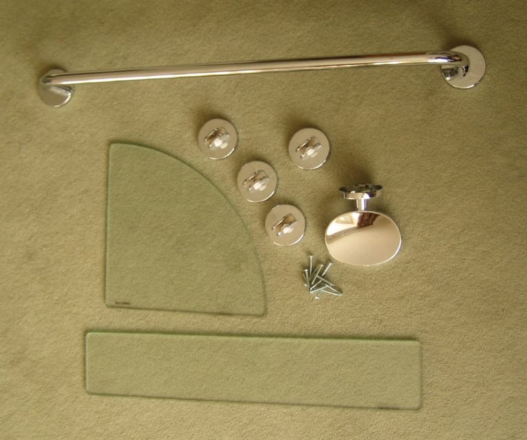 Bathroom mirror and accessories