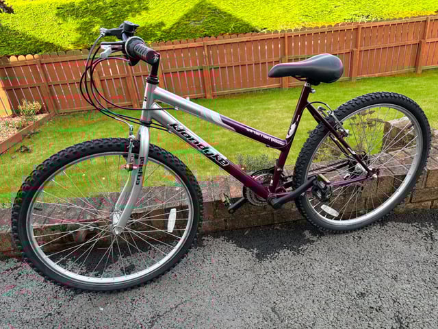 Ladies/ girls 18 speed Klondyke crystal mountain bike 26 wheels 17