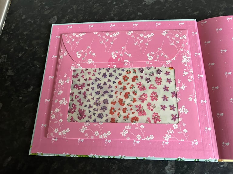 Brand new Usborne Wild Garden colouring transfer book