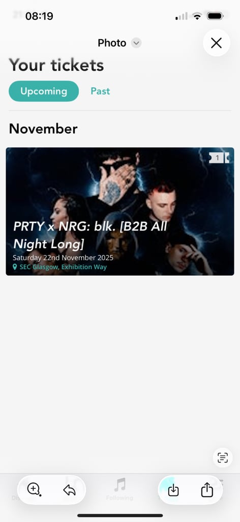 BLK b2b all night long ticket 