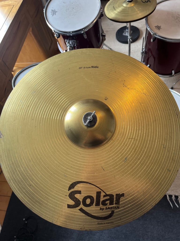 Session Pro 5-Piece Drum Kit with Solar by Sabian Cymbals & Remo Heads – Good Condition