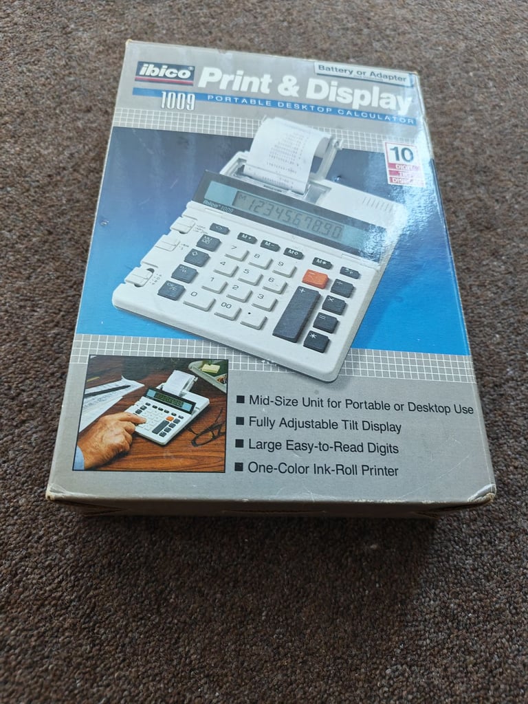image for Portable desktop calculator, printer. 