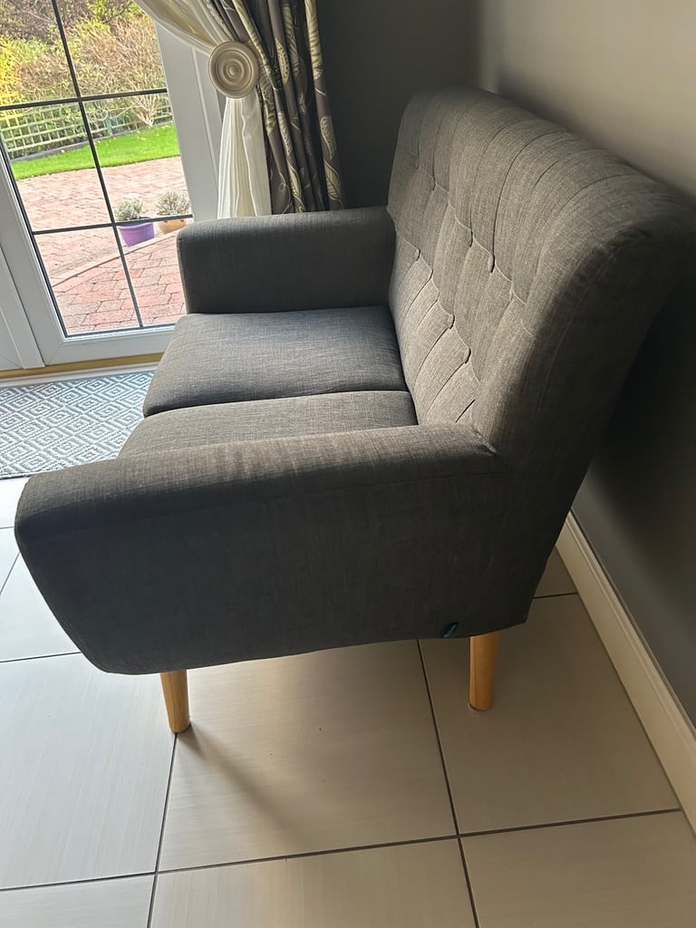 Grey 2 seater sofa