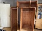 3 door Solid Antique Pine Wardrobe With Top Box