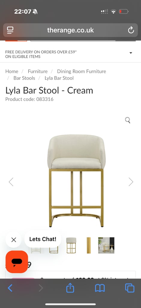 image for X2 Brand New Kitchen Bar stools