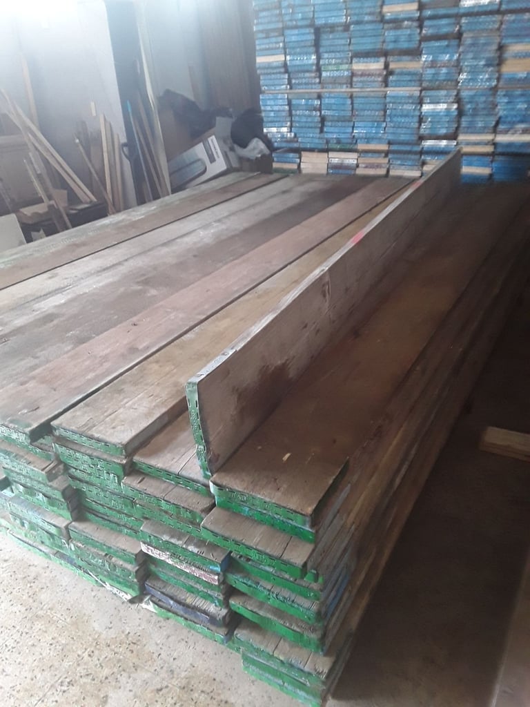 13 ft reclaime scaffold banded boards 
