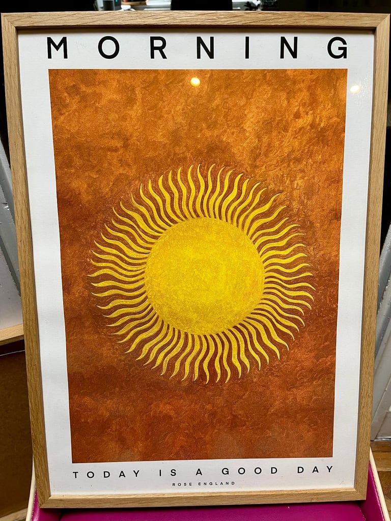 image for 'Morning. Today is a good day' framed print' 