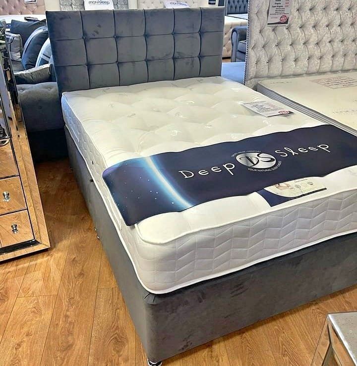  Double & King Size Divan Bed ~ Soft Mattress | Fast Delivery | COD **