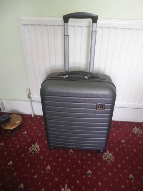 Revelation Suitcase Cabin Bag Hard Shell 4 wheels Grey Colour