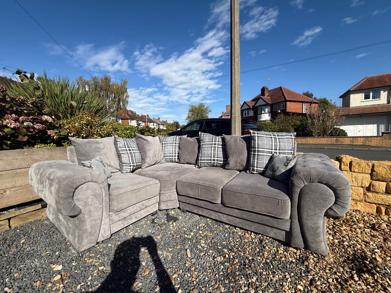 image for Grey Verona Corner Sofa 