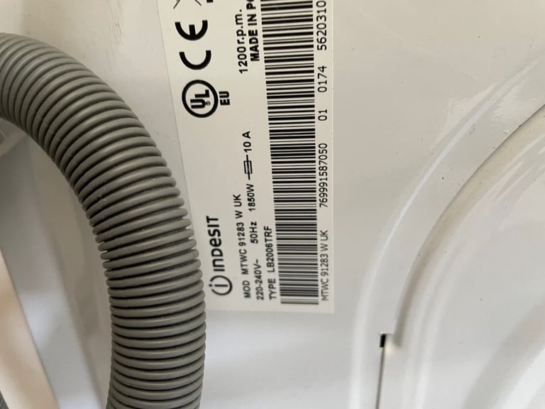 Indesit MTWC 91283 W UK Washing Machine 9KG 1200rpm