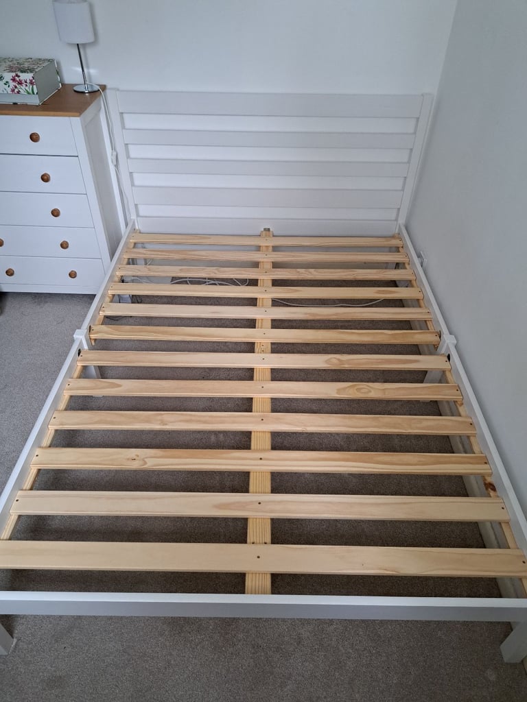 image for Scandinavian style modern wooden bedframe in brand new condition