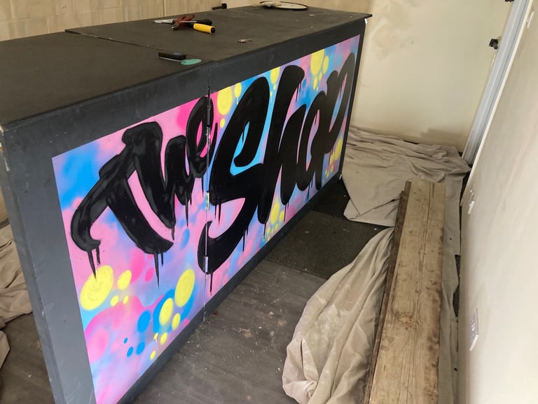 image for Home bar or shop counter with hatch/door