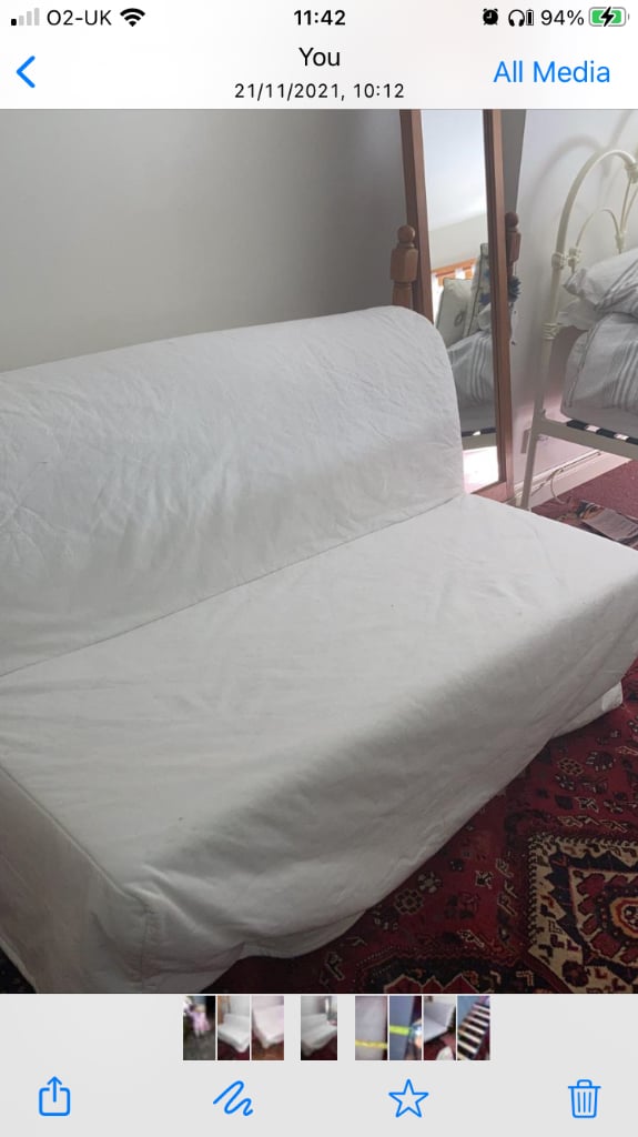 Used 2024 white sofa