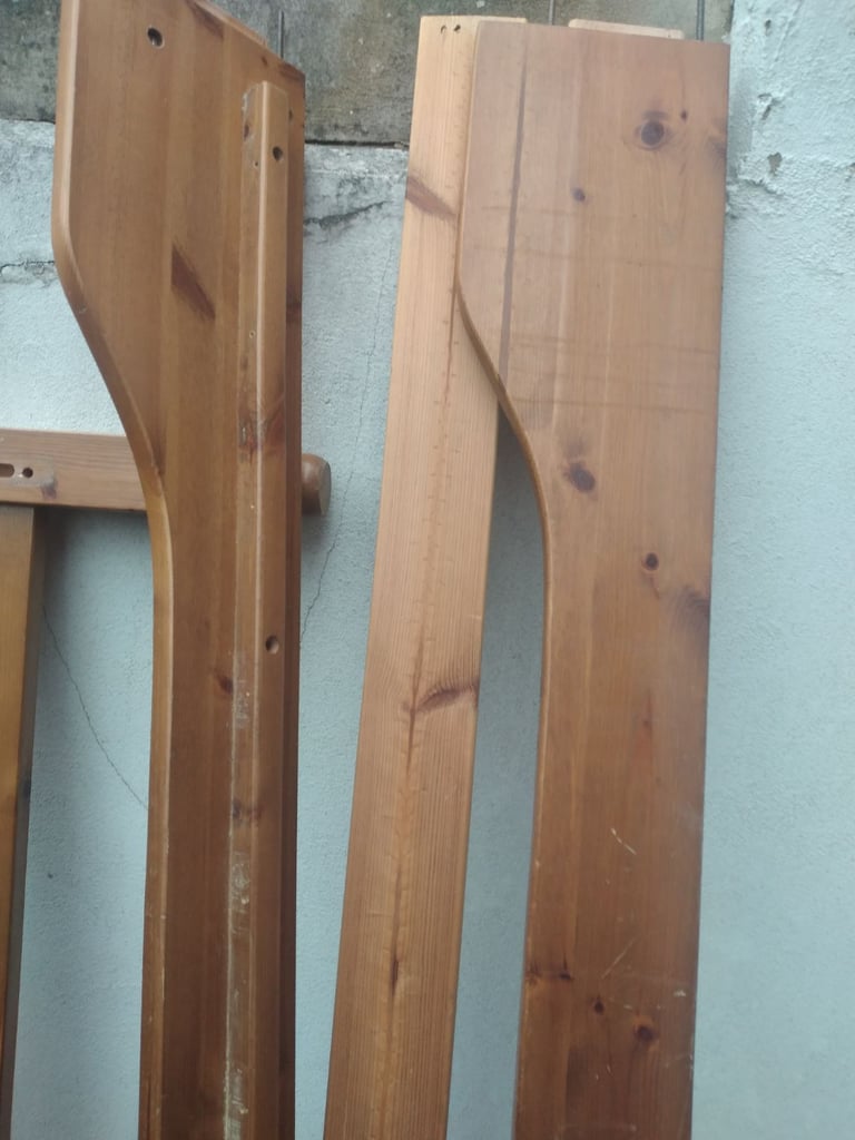 Pine double bed frame 