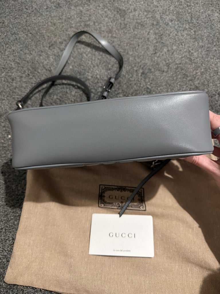 Gucci grey marmont bag